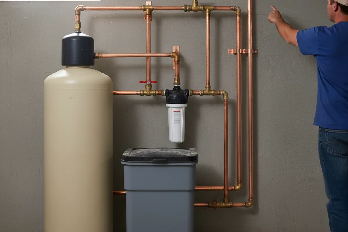 Whole-house water treatment system installed in El Granada